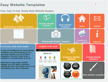 Tablet Screenshot of easywebsitetemplates.com